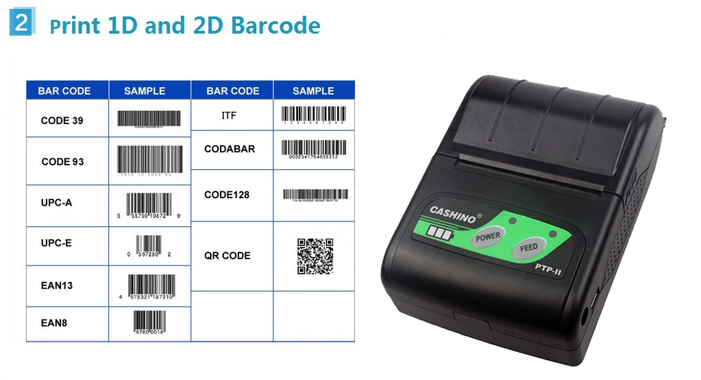 58MM mini mobile thermal receipt printer